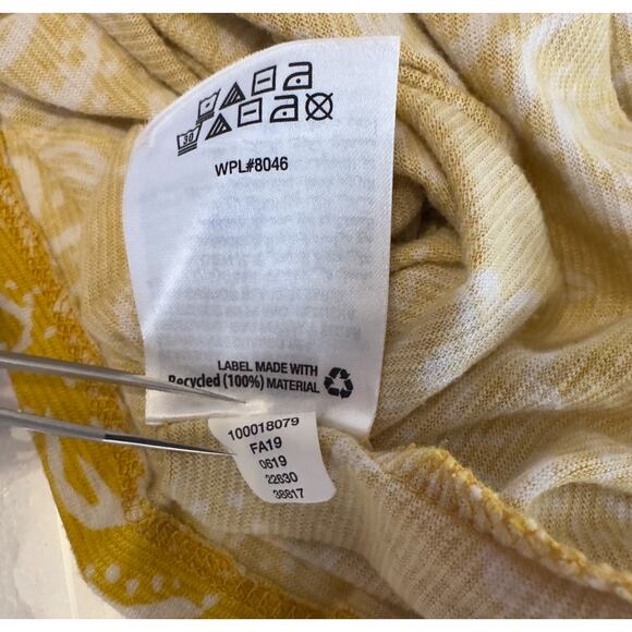 Style & Co & Merona Tank Top Bundle XL Yellow, White/Blue V-Neck Bohemian Summer - Picture 12 of 16